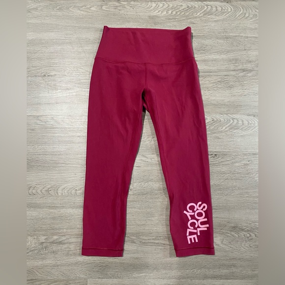 Lululemon Align Crop *21" Star Ruby Soul Cycle Leggings - Picture 2 of 8